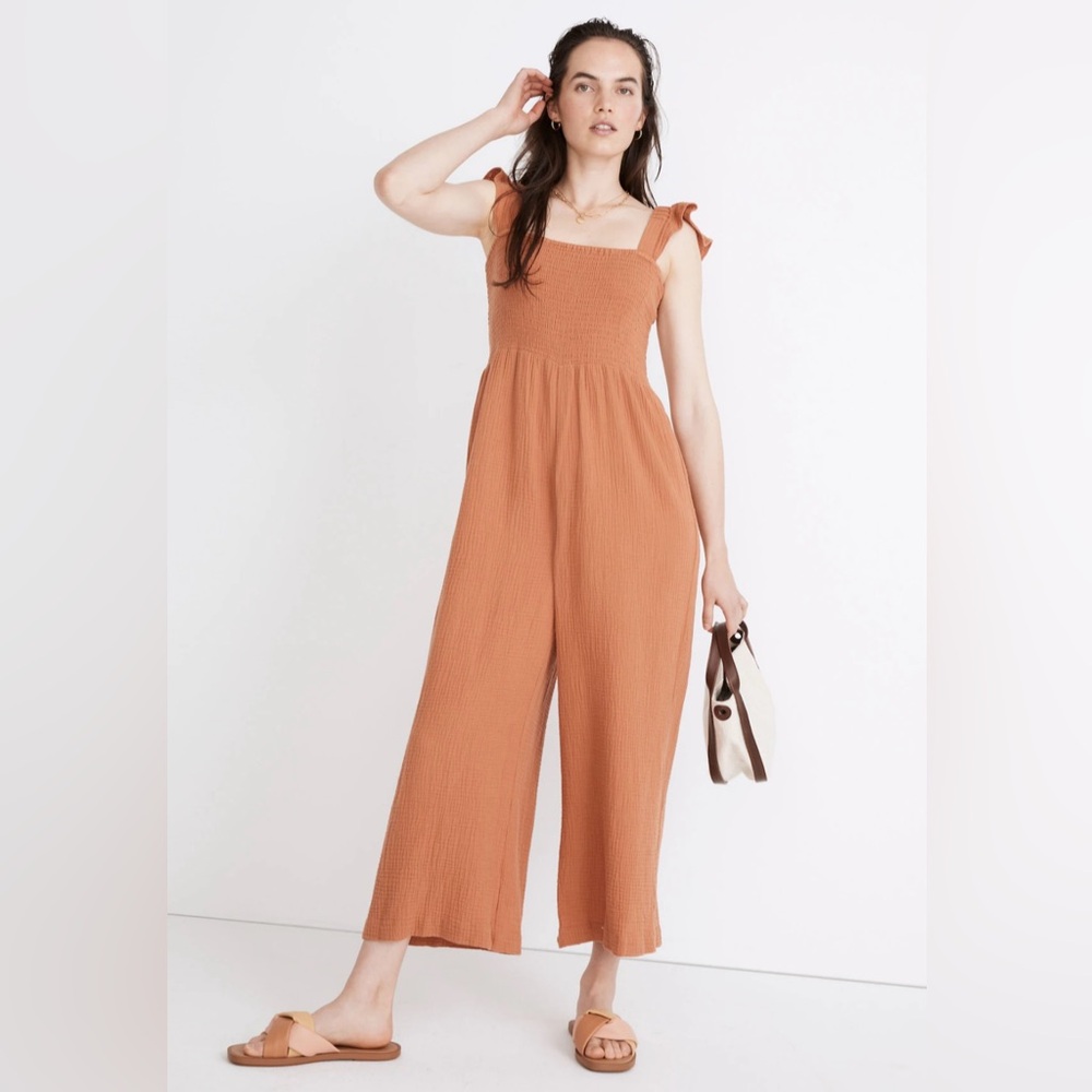 Madewell Lucie Flutter Sleeve Jumpsuit NWT